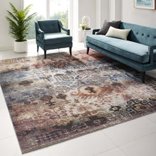 Load image into Gallery viewer, Success Tahira Transitional Distressed Vintage Floral Moroccan Trellis 8x10 Area Rug
