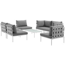 Load image into Gallery viewer, Harmony 7 Piece Outdoor Patio Aluminum Sectional Sofa Set by Modway
