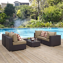 Load image into Gallery viewer, Convene 5 Piece Outdoor Patio Sectional Set by Modway
