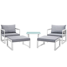Load image into Gallery viewer, Fortuna 5 Piece Outdoor Patio Sectional Sofa Set by Modway

