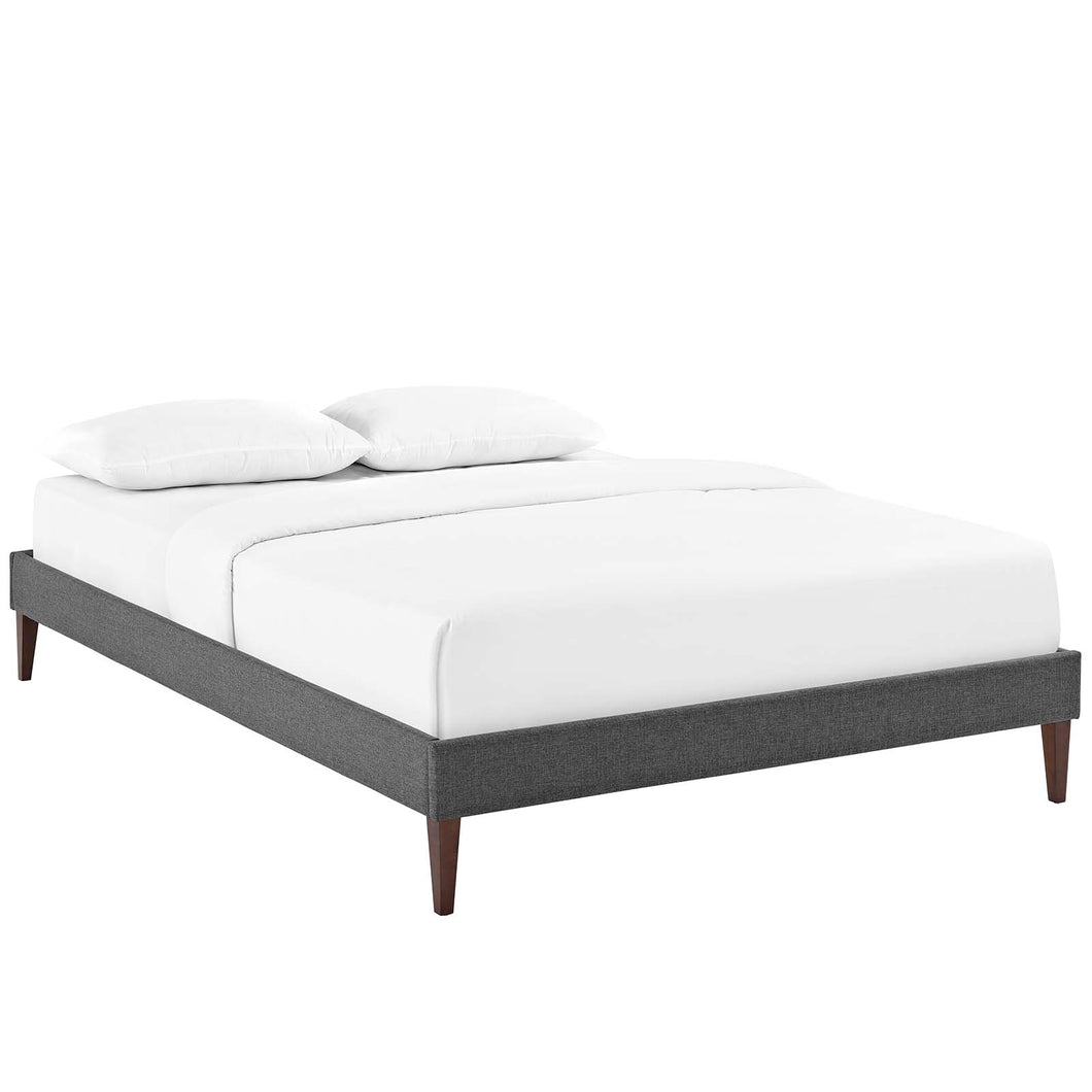 Tessie Fabric Full Bed Frame with Squared Tapered Legs by Modway