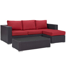 Load image into Gallery viewer, Convene 3 Piece Outdoor Patio Sofa Set by Modway

