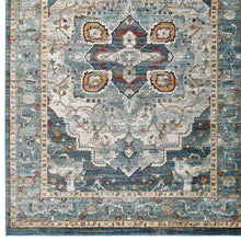 Load image into Gallery viewer, Tribute Diantha Distressed Vintage Floral Vintage Medallion 5x8 Area Rug by Modway
