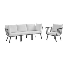 Load image into Gallery viewer, Riverside 4 Piece Outdoor Patio Aluminum Set by Modway
