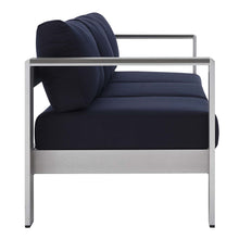 Load image into Gallery viewer, Shore Sunbrella¨ Fabric Aluminum Outdoor Patio Sofa by Modway
