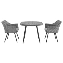 Load image into Gallery viewer, Endeavor 3 Piece Outdoor Patio Wicker Rattan Dining Set by Modway
