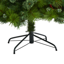 Load image into Gallery viewer, 7&#39; Montana Mixed Pine Artificial Christmas Tree w/ Pine Cones, Berries
