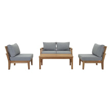 Load image into Gallery viewer, Marina 5 Piece Outdoor Patio Teak Set by Modway
