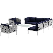 Load image into Gallery viewer, Harmony 8 Piece Outdoor Patio Aluminum Sectional Sofa Set by Modway
