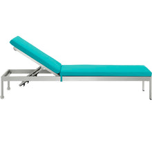 Load image into Gallery viewer, Shore 3 Piece Outdoor Patio Aluminum Chaise with Cushions by Modway
