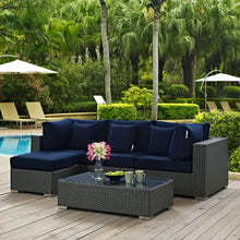 Load image into Gallery viewer, Sojourn 5 Piece Outdoor Patio Sunbrella¨ Sectional Set by Modway
