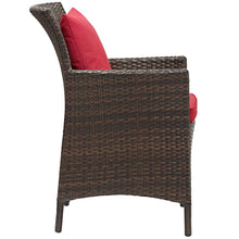 Load image into Gallery viewer, Conduit Outdoor Patio Wicker Rattan Dining Armchair by Modway
