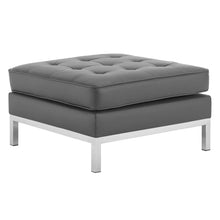 Load image into Gallery viewer, Loft Tufted Vegan Leather Ottoman by Modway
