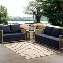 Load image into Gallery viewer, Surge Swirl Abstract Indoor and Outdoor 8x10 Area Rug by Modway

