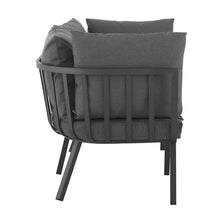 Load image into Gallery viewer, Riverside 2 Piece Outdoor Patio Aluminum Sectional Sofa Set by Modway

