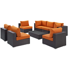 Load image into Gallery viewer, Convene 8 Piece Outdoor Patio Sectional Set by Modway

