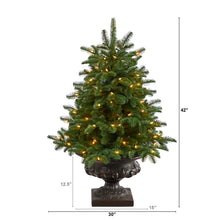 Load image into Gallery viewer, 3.5' South Carolina Spruce Artificial Christmas Tree w/ 100 White Warm Light
