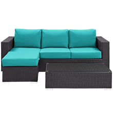 Load image into Gallery viewer, Convene 3 Piece Outdoor Patio Sofa Set by Modway
