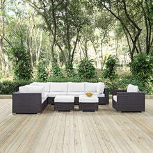 Load image into Gallery viewer, Convene 9 Piece Outdoor Patio Sectional Set by Modway
