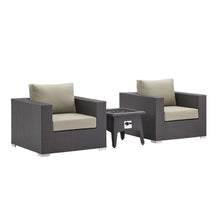 Load image into Gallery viewer, Convene 3 Piece Set Outdoor Patio with Fire Pit by Modway
