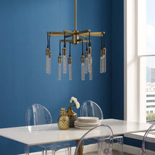 Load image into Gallery viewer, Resolve Antique Brass Ceiling Light Pendant Chandelier by Modway
