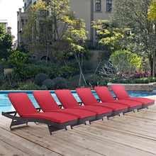 Load image into Gallery viewer, Convene Outdoor Patio Chaise Set of 6 by Modway
