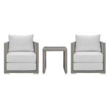 Load image into Gallery viewer, Aura 3 Piece Outdoor Patio Wicker Rattan Set by Modway
