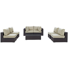 Load image into Gallery viewer, Convene 7 Piece Outdoor Patio Sectional Set
