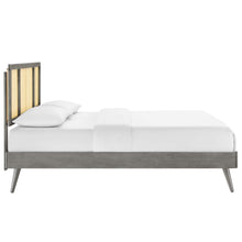 Load image into Gallery viewer, Kelsea Cane and Wood Full Platform Bed With Splayed Legs by Modway
