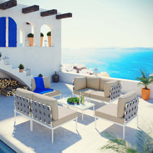 Load image into Gallery viewer, Harmony 7 Piece Outdoor Patio Aluminum Sectional Sofa Set by Modway
