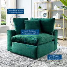 Load image into Gallery viewer, Commix Down Filled Overstuffed Performance Velvet Corner Chair by Modway
