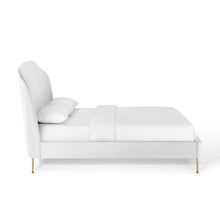 Load image into Gallery viewer, Mira Upholstered Performance Velvet Queen Platform Bed by Modway
