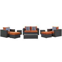Load image into Gallery viewer, Sojourn 8 Piece Outdoor Patio Sunbrella¨ Sectional Set by Modway
