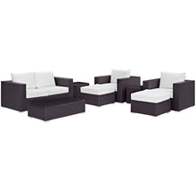 Load image into Gallery viewer, Convene 8 Piece Outdoor Patio Sofa Set by Modway
