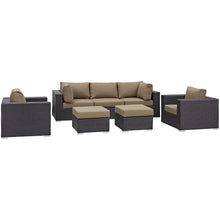Load image into Gallery viewer, Convene 7 Piece Outdoor Patio Sectional Set
