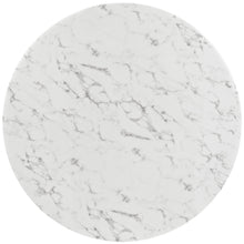 Load image into Gallery viewer, Lippa 54&quot; Round Faux Marble Dining Table with Tripod Base by Modway
