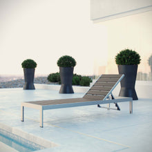 Load image into Gallery viewer, Shore Outdoor Patio Aluminum Chaise by Modway

