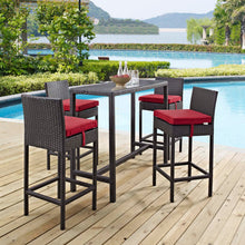 Load image into Gallery viewer, Convene 5 Piece Outdoor Patio Pub Set by Modway
