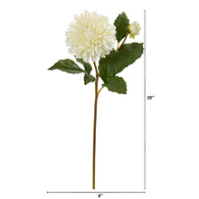 Load image into Gallery viewer, 20&quot; Dahlia Artificial Flower (Set of 6)
