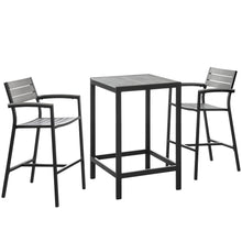 Load image into Gallery viewer, Maine 3 Piece Outdoor Patio Dining Set by Modway

