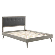 Load image into Gallery viewer, Willow Wood Queen Platform Bed With Splayed Legs by Modway
