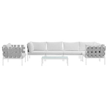 Load image into Gallery viewer, Harmony 7 Piece Outdoor Patio Aluminum Sectional Sofa Set by Modway
