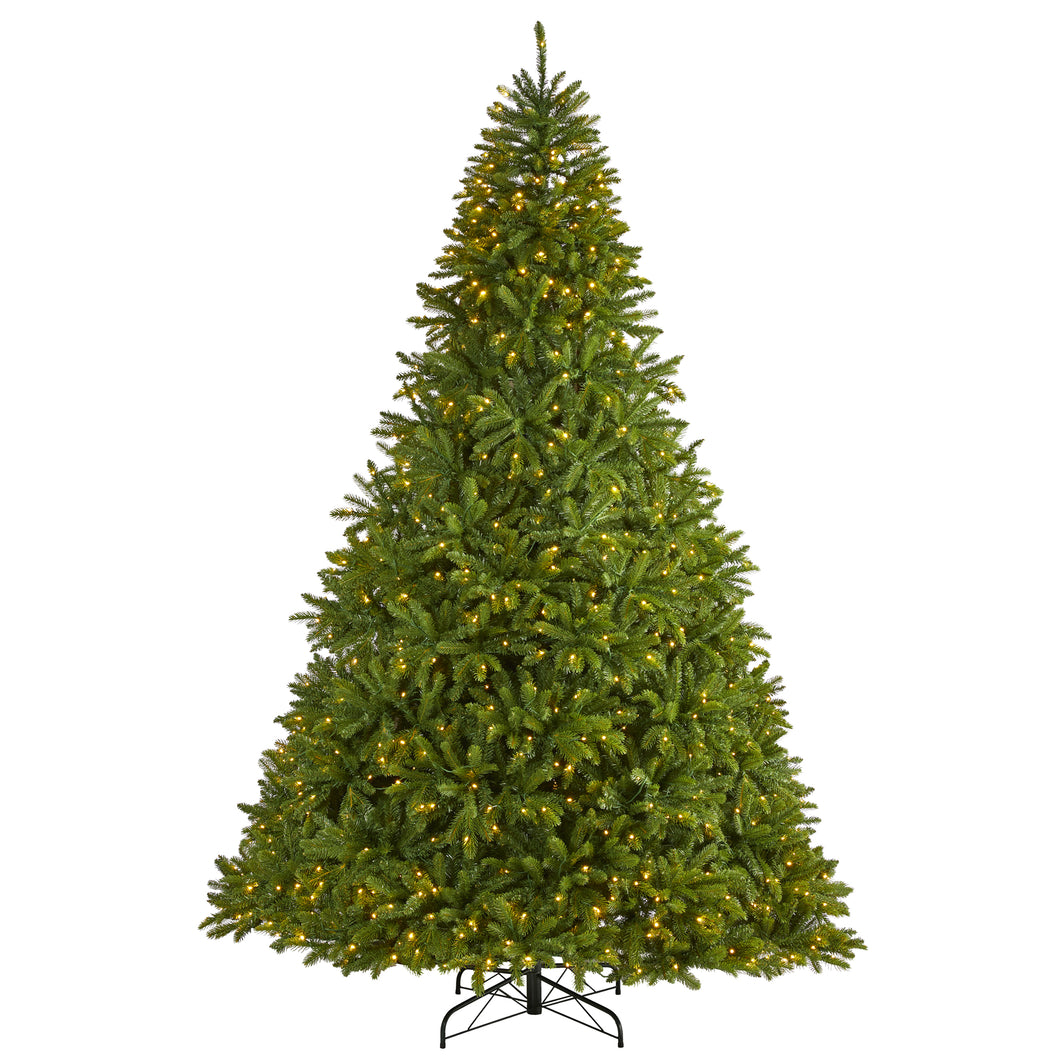 9' Sierra Spruce 'Natural Look' Artificial Christmas Tree w/ 1000 Clear LED