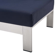 Load image into Gallery viewer, Shore Sunbrella¨ Fabric Aluminum Outdoor Patio Left-Arm Loveseat by Modway
