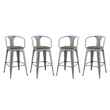 Load image into Gallery viewer, Promenade Bar Stool Set of 4 by Modway
