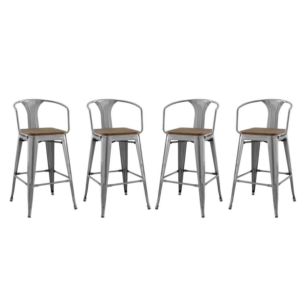 Promenade Bar Stool Set of 4 by Modway