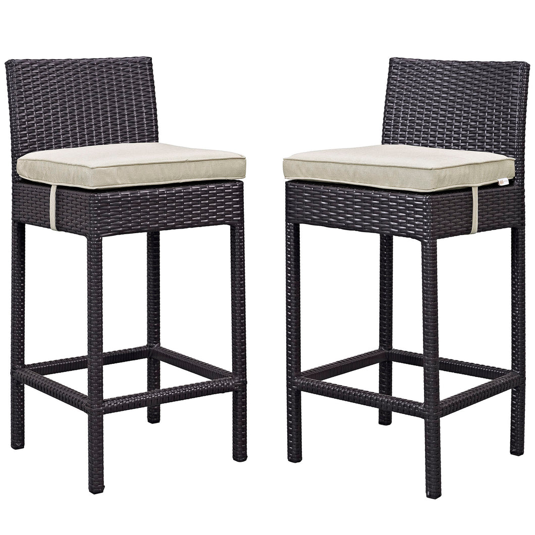 Lift Outdoor Patio Bar Stool Set of 2 by Modway