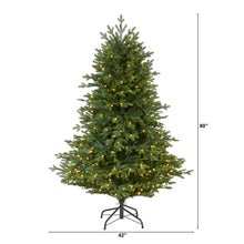 Load image into Gallery viewer, 5&#39; Wyoming Spruce Artificial Christmas Tree w/ 300 Clear LED Lights
