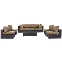 Load image into Gallery viewer, Convene 8 Piece Outdoor Patio Sectional Set by Modway
