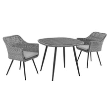 Load image into Gallery viewer, Endeavor 3 Piece Outdoor Patio Wicker Rattan Dining Set by Modway
